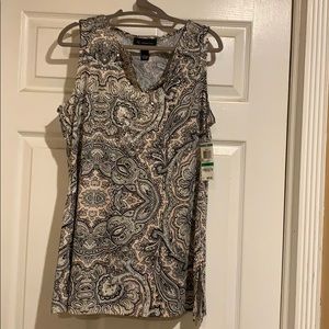 Inc paisley tank top.